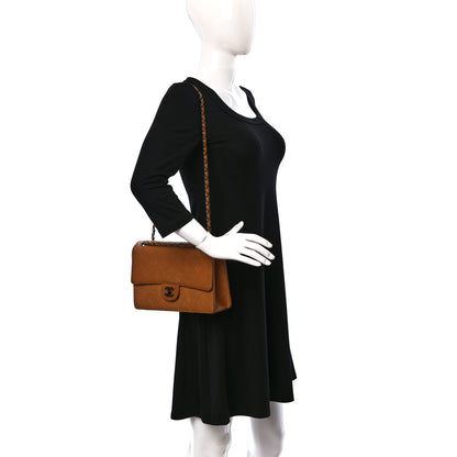 Chanel Calfskin Stitched Medium Single Flap Brown 2 of 11