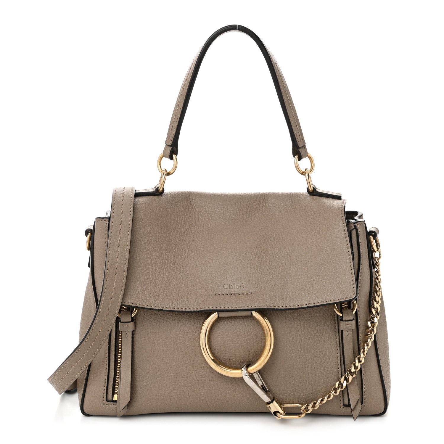 Chloe Calfskin Mini Faye Day Shoulder Bag Motty Grey 1 of 11