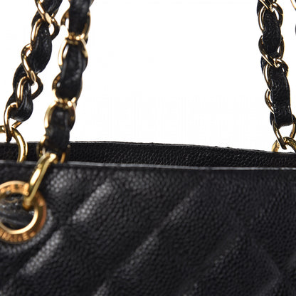 Chanel Caviar Quilted Petit Shopping Tote PST Black 10 of 10