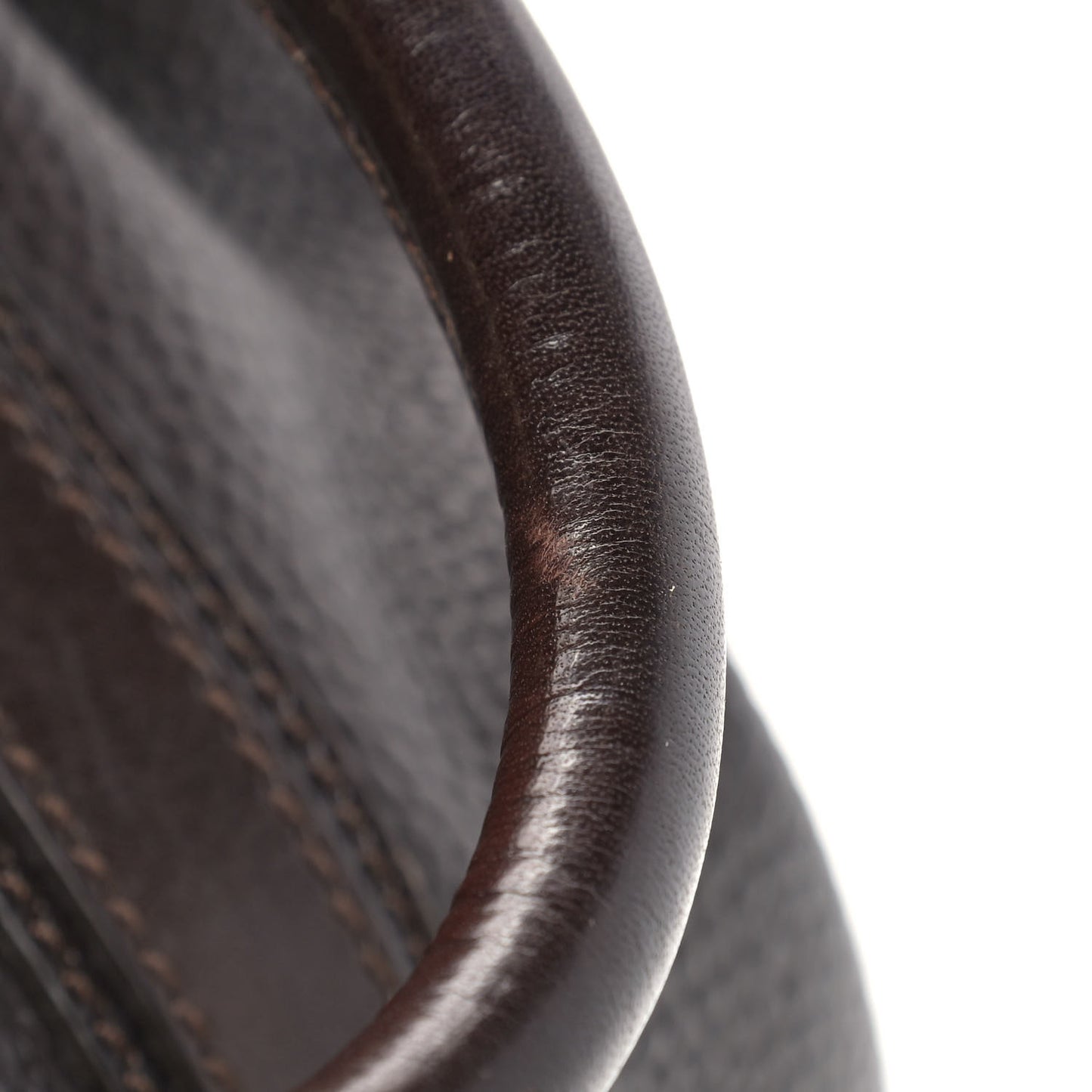 Grainy Calfskin Medium Golderton Tote Dark Chocolate