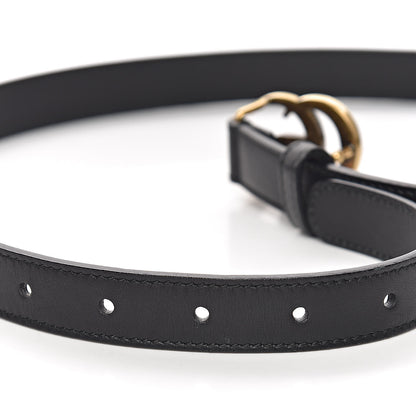 Gucci Calfskin Double G 20mm Belt 85 34 Black 5 of 6