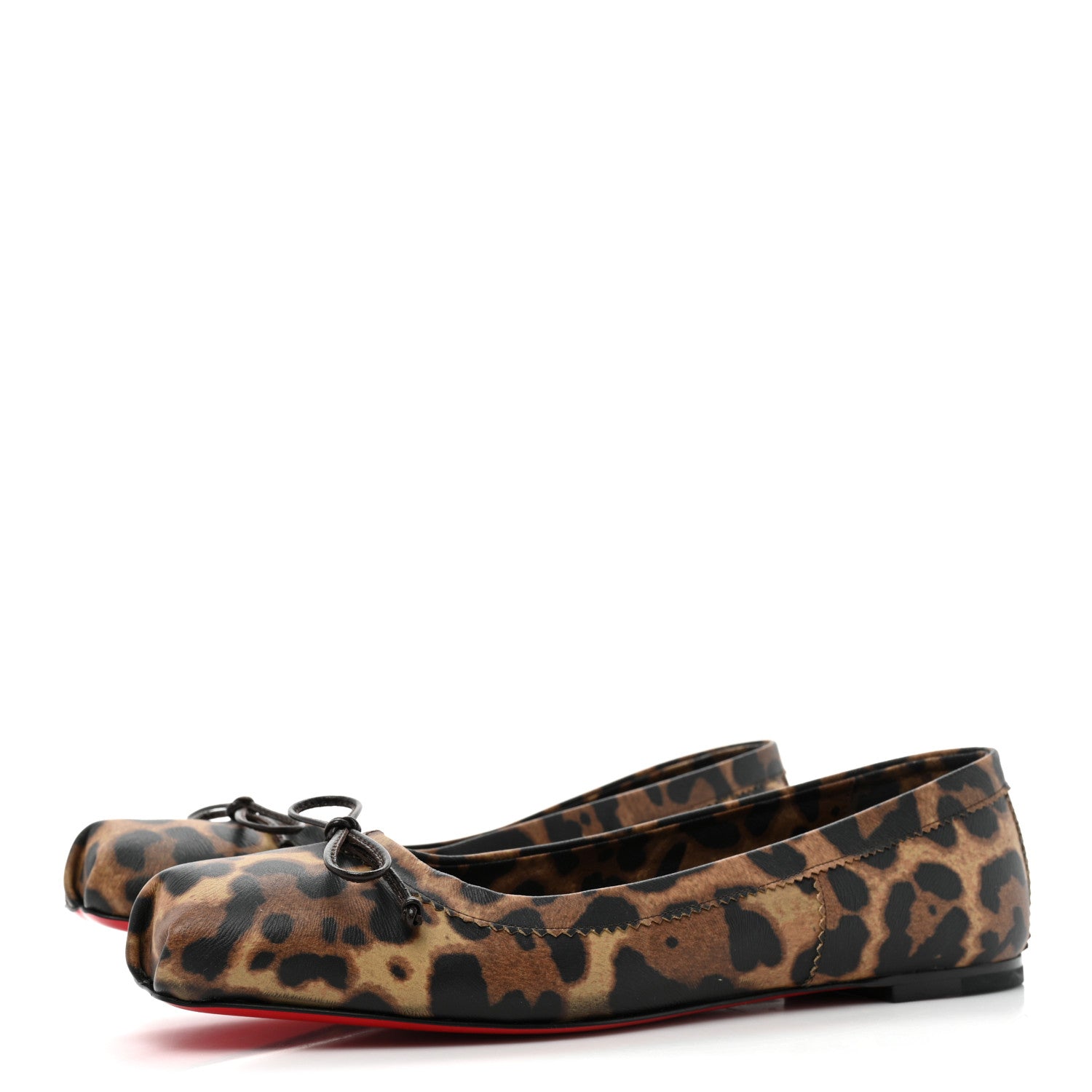 Christian Louboutin Veau Velours Mamadrague Flats 38.5 Leo 3 of 9