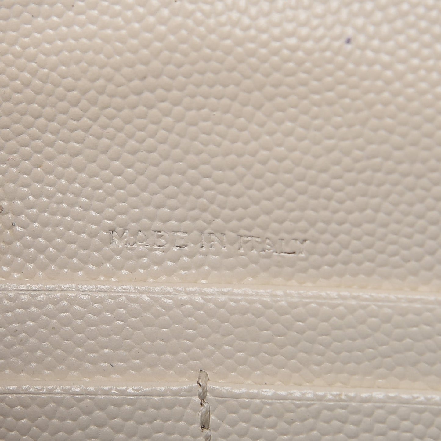 Grain De Poudre Matelasse Chevron Monogram Envelope Chain Wallet Dove White