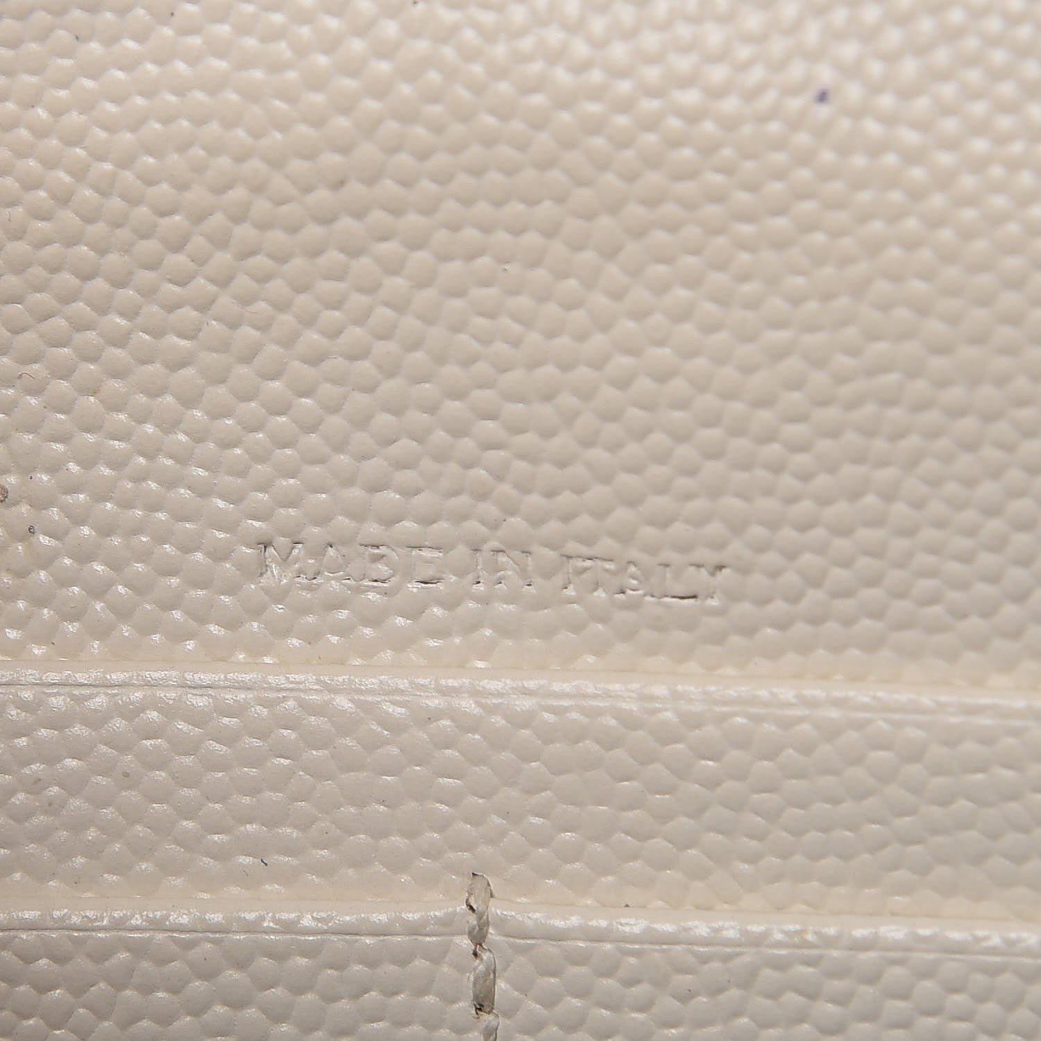 Saint Laurent Grain De Poudre Matelasse Chevron Monogram Envelope Chain Wallet Dove White 8 of 17