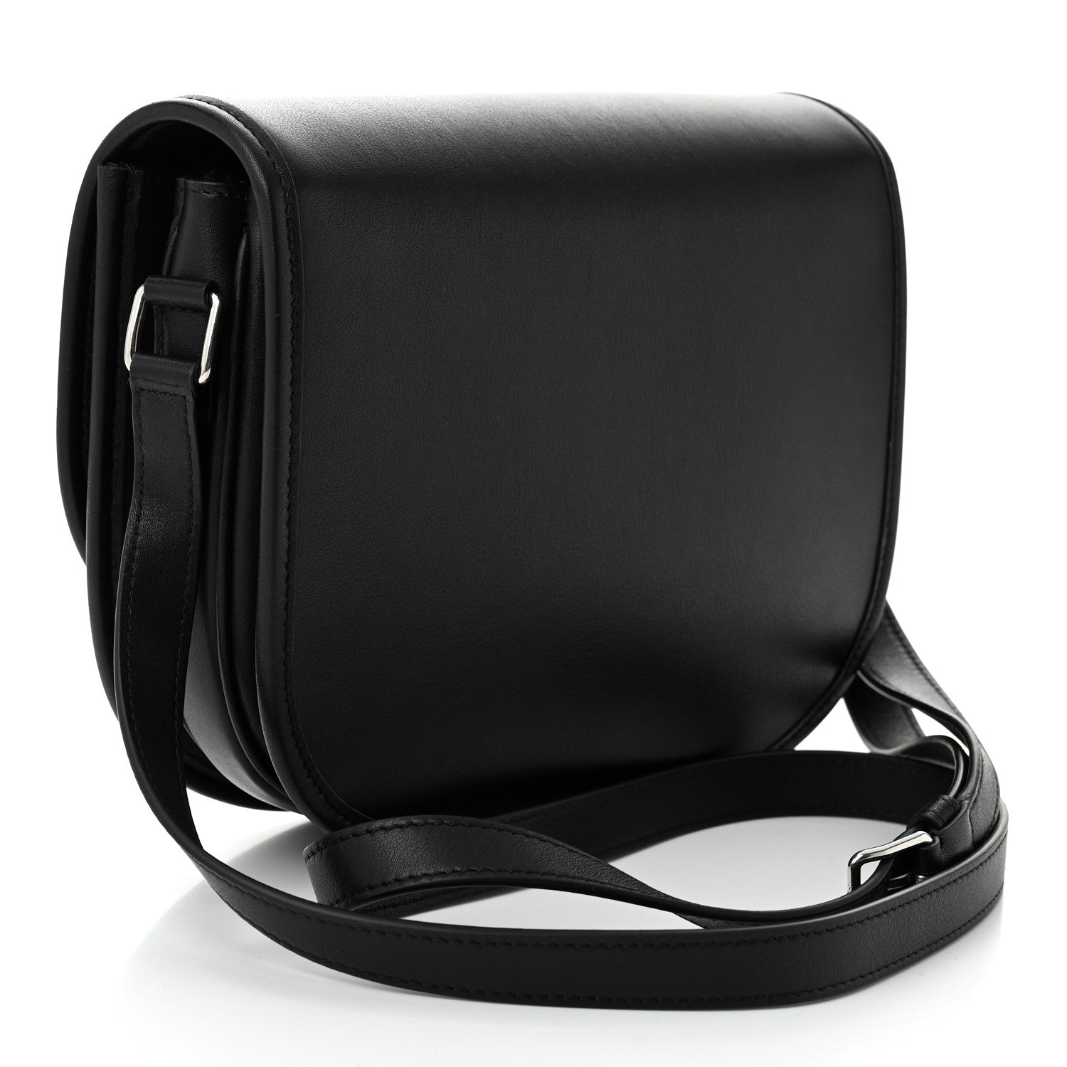 Celine Supple Calfskin Medium Triomphe Besace Black 3 of 9