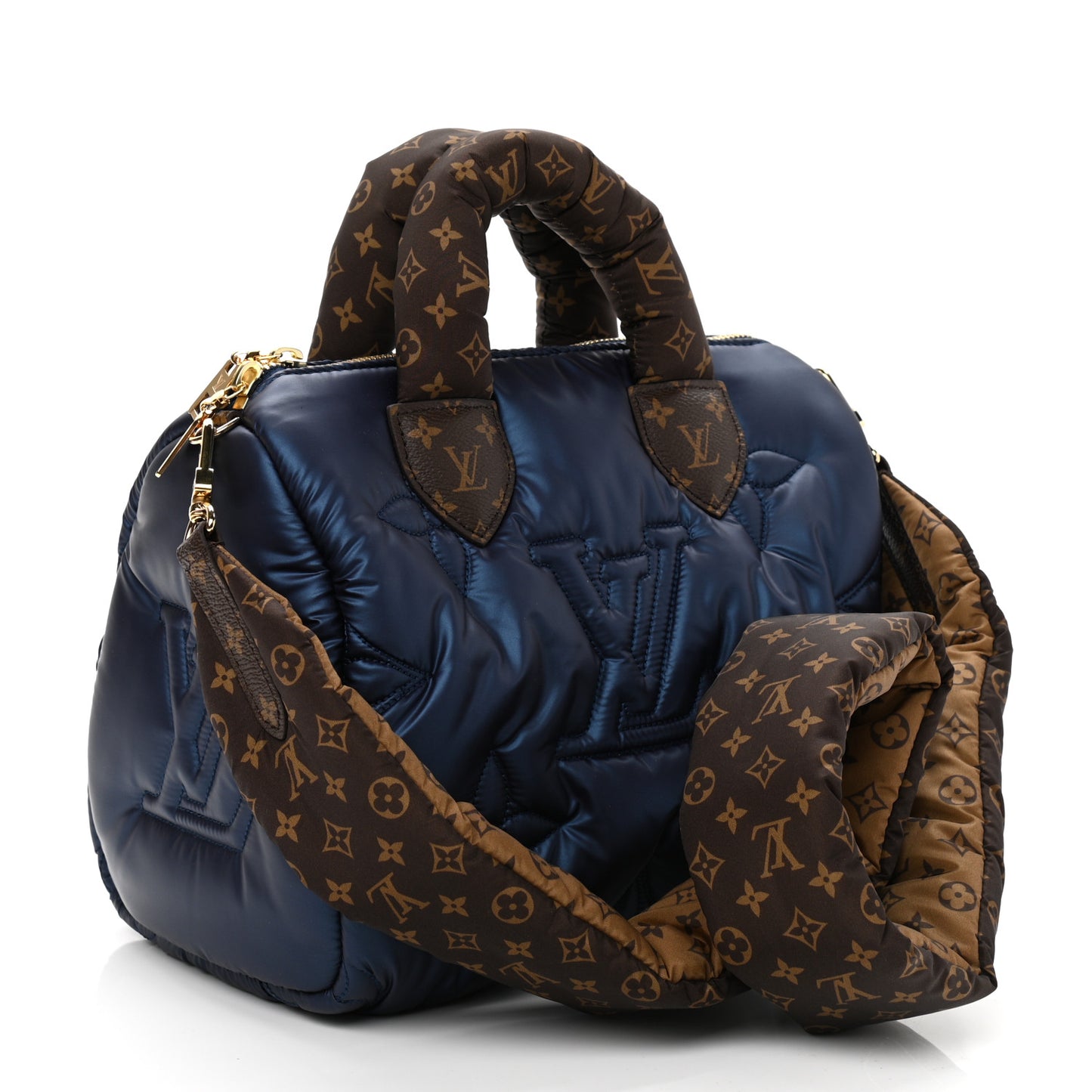 Econyl Mini Monogram Pillow Speedy Bandouliere 25 Navy