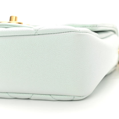 Chanel Iridescent Caviar Quilted Mini My Perfect Flap Light Green 10 of 11