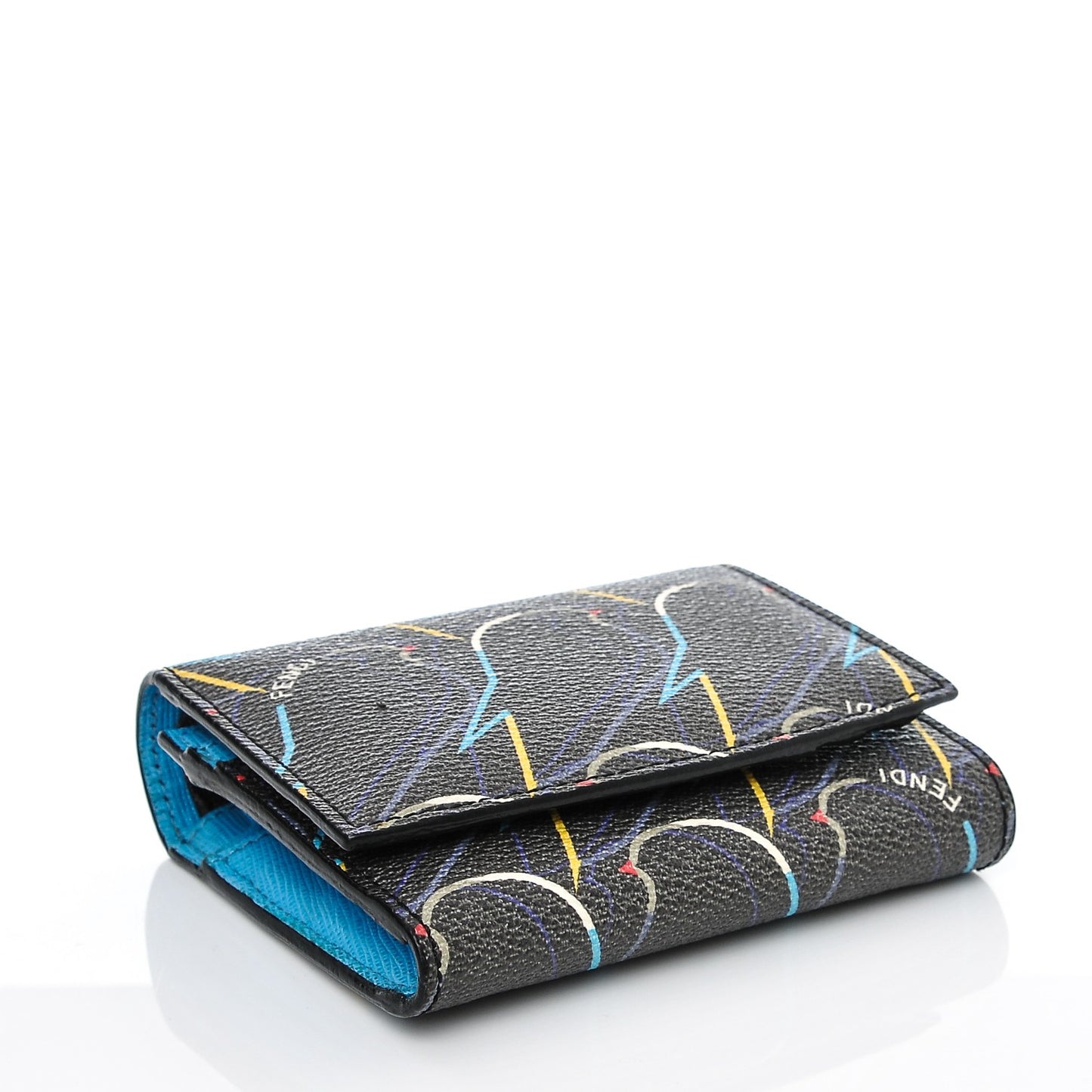 Vitello Elite QuTweet Compact Wallet Asfalto Multicolor