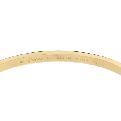 Cartier 18K Yellow Gold Small LOVE Bracelet 17 6 of 8
