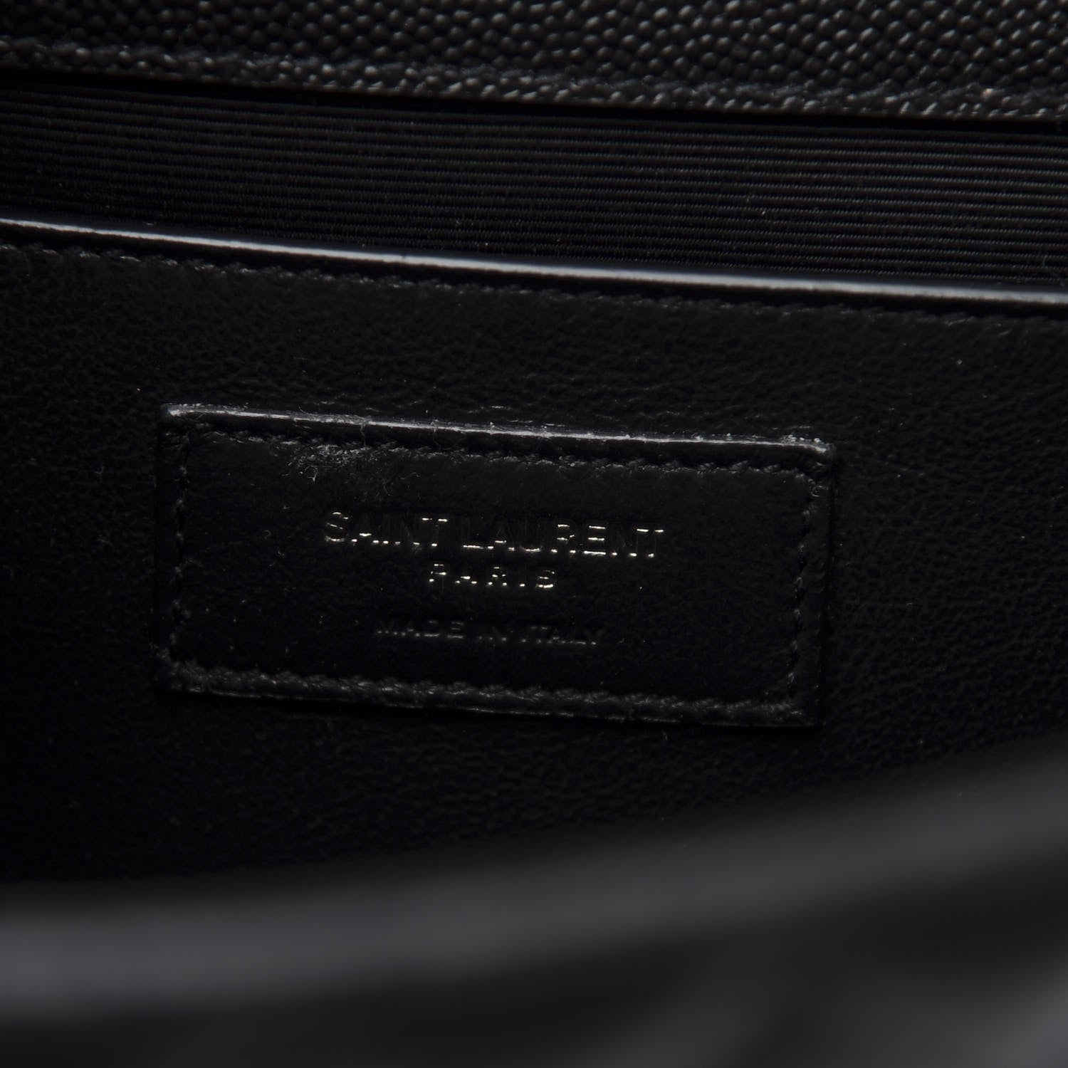 Saint Laurent Grain De Poudre Textured Mixed Matelasse Triquilt Medium Monogram Satchel Black 6 of 15