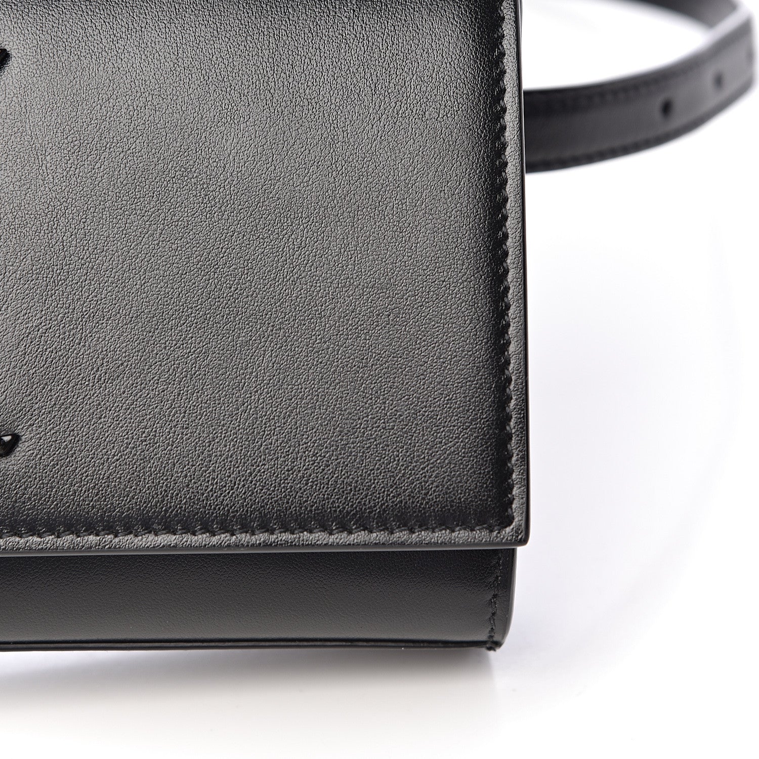 Saint Laurent Smooth Calfskin Monogram Kate Belt Bag Black 9 of 10