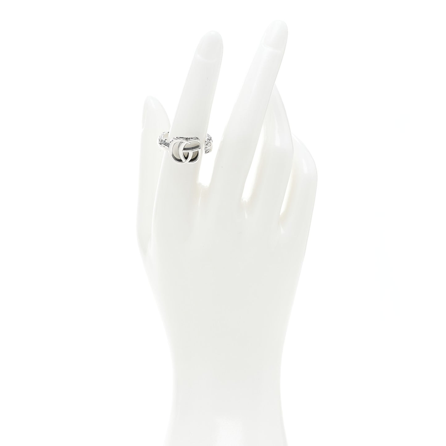 Sterling Silver GG Marmont Open Ring 54 6.75
