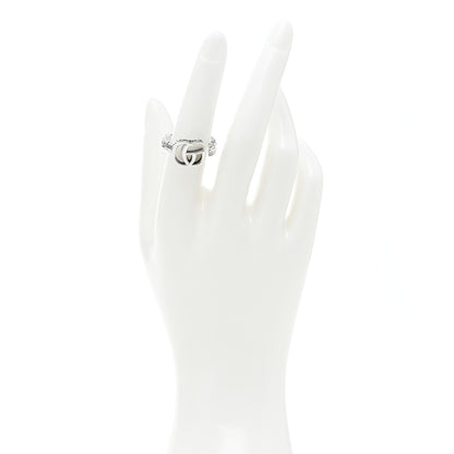 Gucci Sterling Silver GG Marmont Open Ring 54 6.75 2 of 7