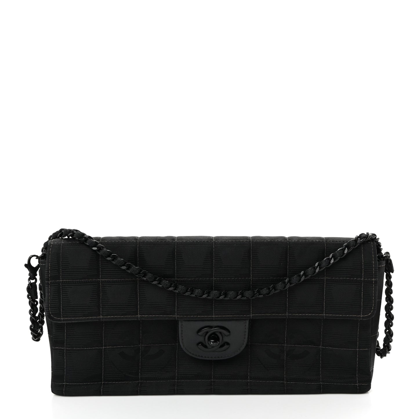 Nylon Travel East West Flap Black