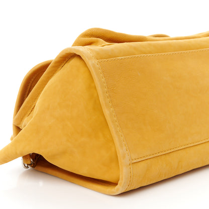 Chanel Ultra Soft Suede Calfskin Natural Beauty Flap Bag Yellow 10 of 11