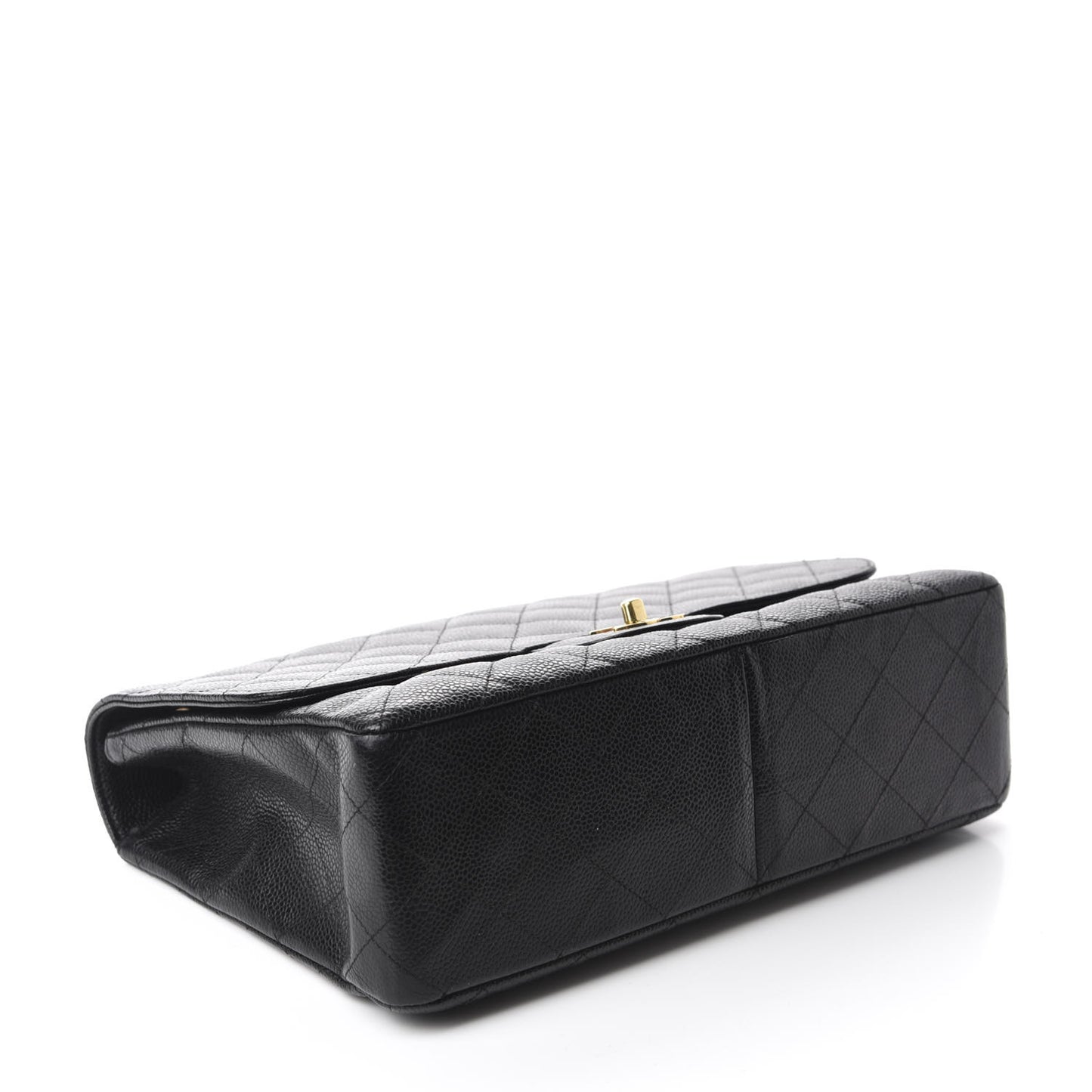 Caviar Quilted Jumbo Single Flap Black