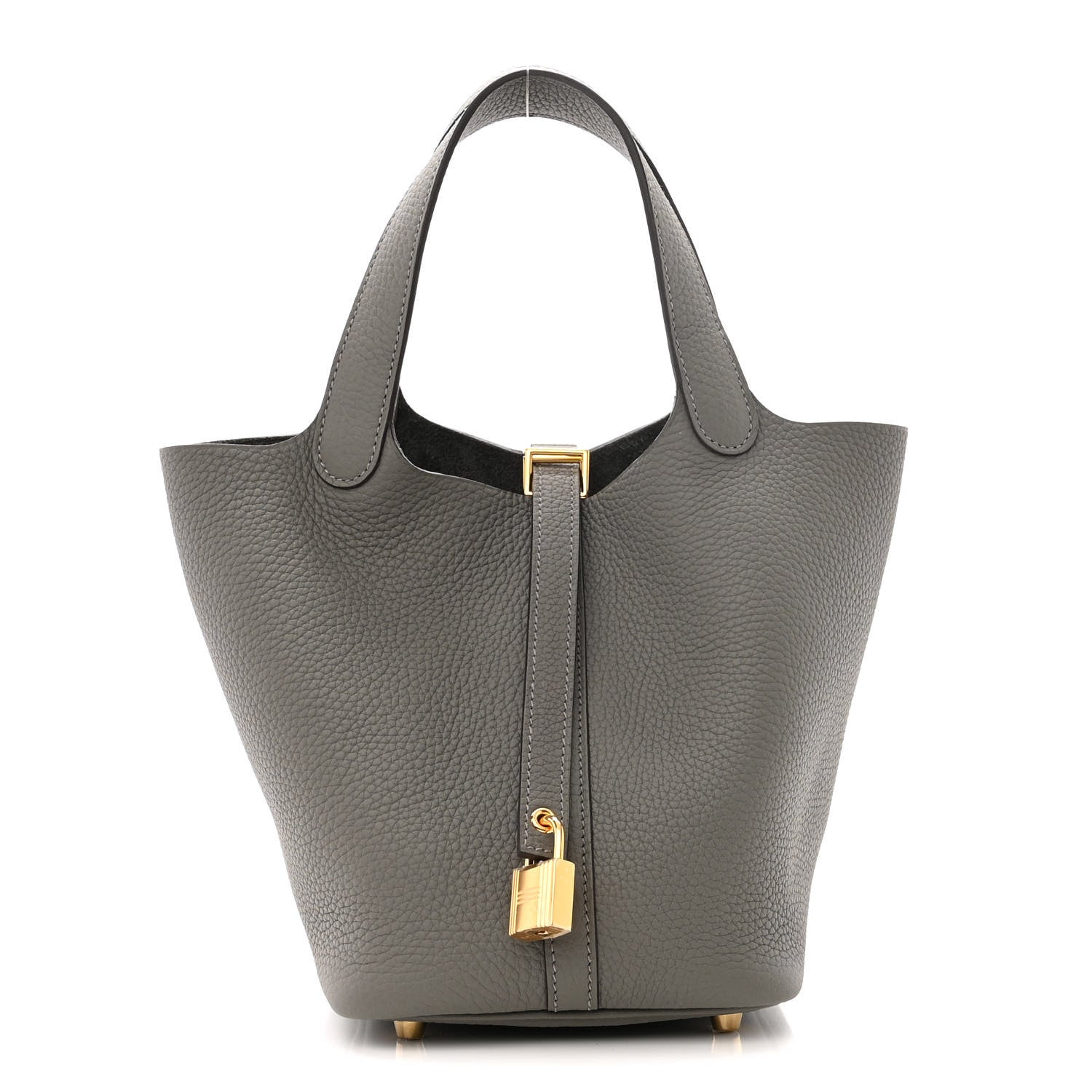 Hermes Taurillon Clemence Picotin Lock 18 PM Gris Meyer 1 of 10