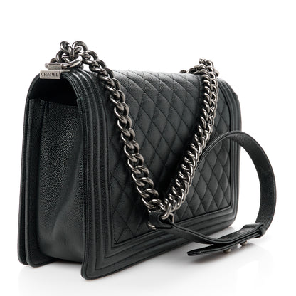 Chanel Caviar Quilted New Medium Boy Flap Black 3 of 11