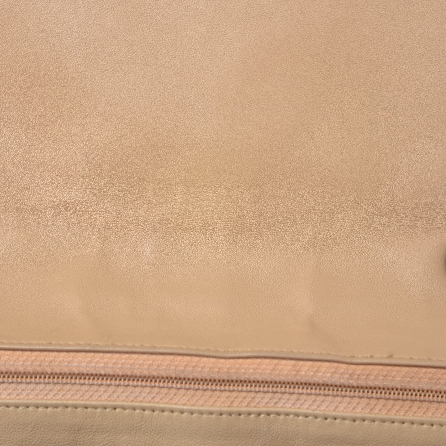 Lambskin Quilted Jumbo Single Flap Beige Clair