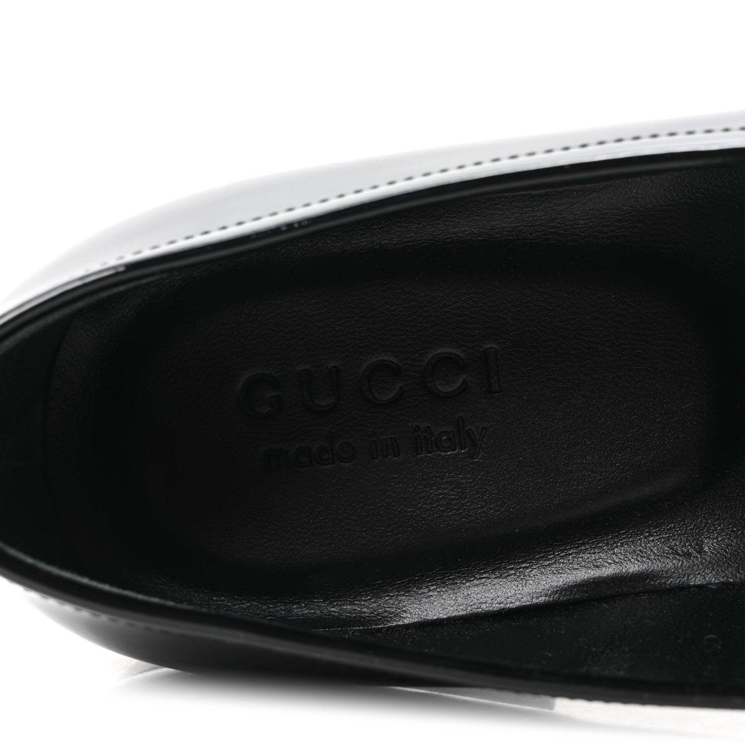 Gucci Vernice Crystal Horsebit Mens Jordaan Loafers 8 Black 8 of 10