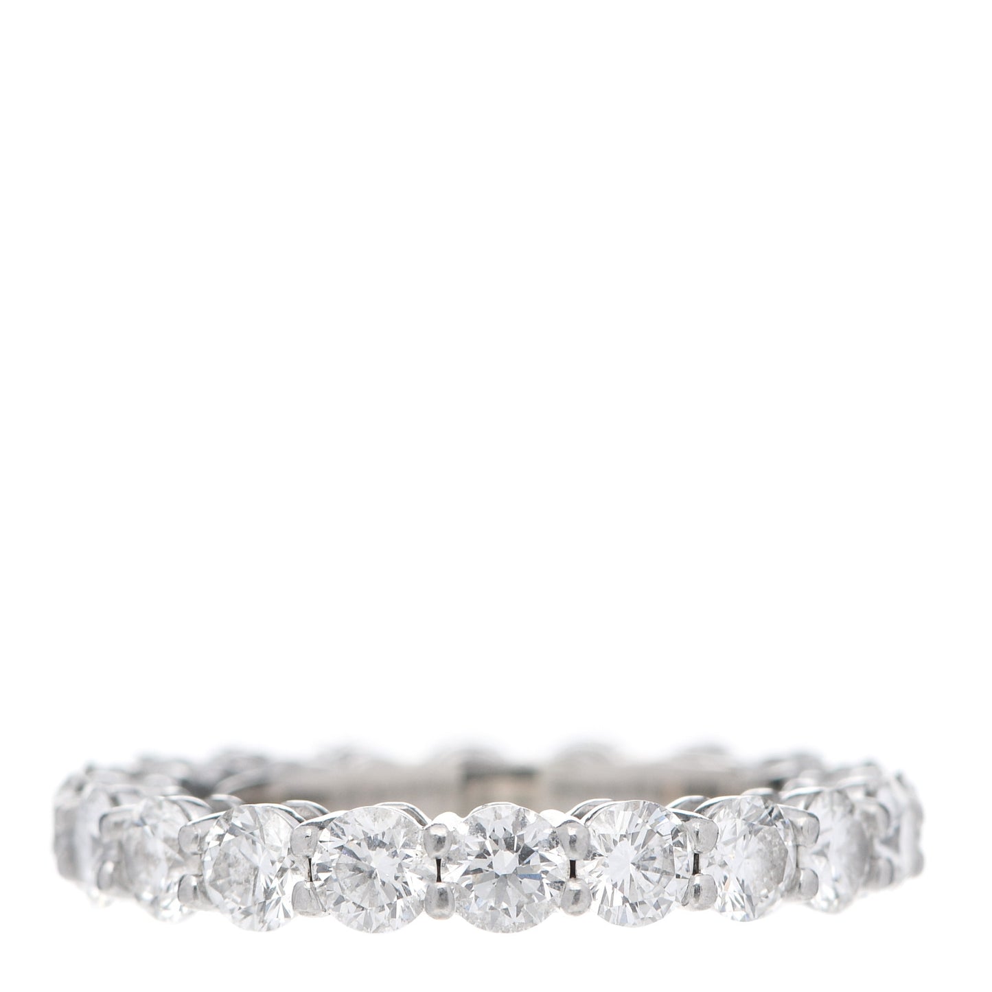 Platinum Diamond 3.7mm Embrace Eternity Band Ring 53 6.5