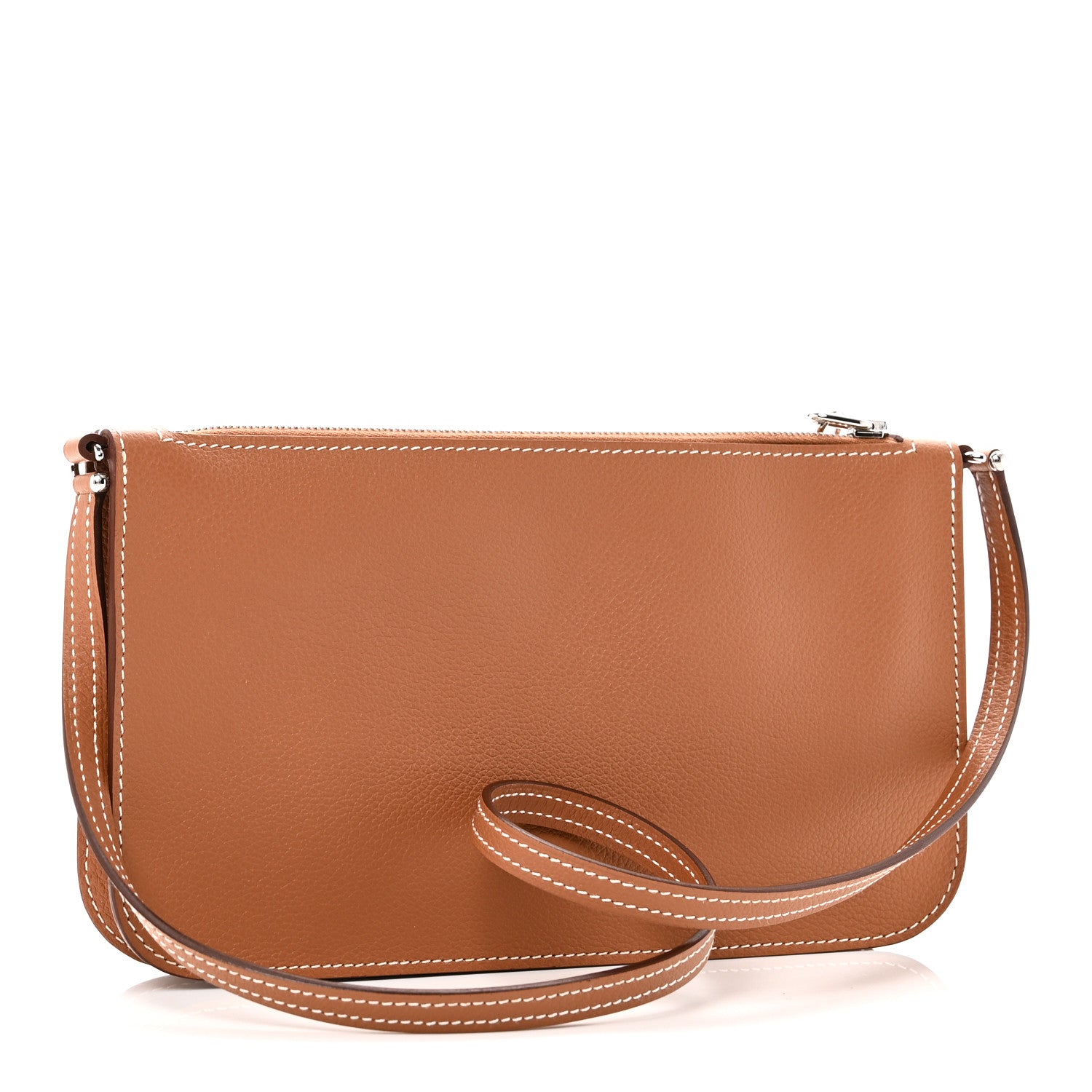 Hermes Evercolor Chaine d'Ancre Zipengo Pochette To Go Gold 2 of 9