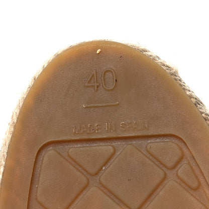 Chanel Lambskin CC Espadrilles 40 Black 8 of 10