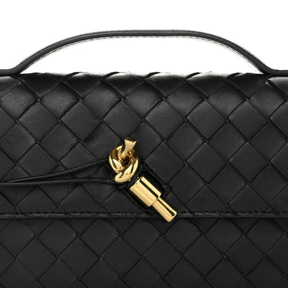 Bottega Veneta Nappa Intrecciato Long Andiamo Top Handle Clutch Black 8 of 12