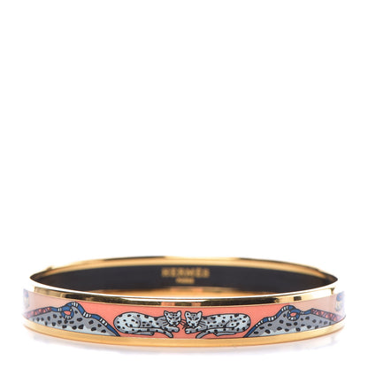 Hermes Enamel Printed Narrow Bracelet 70 1 of 7