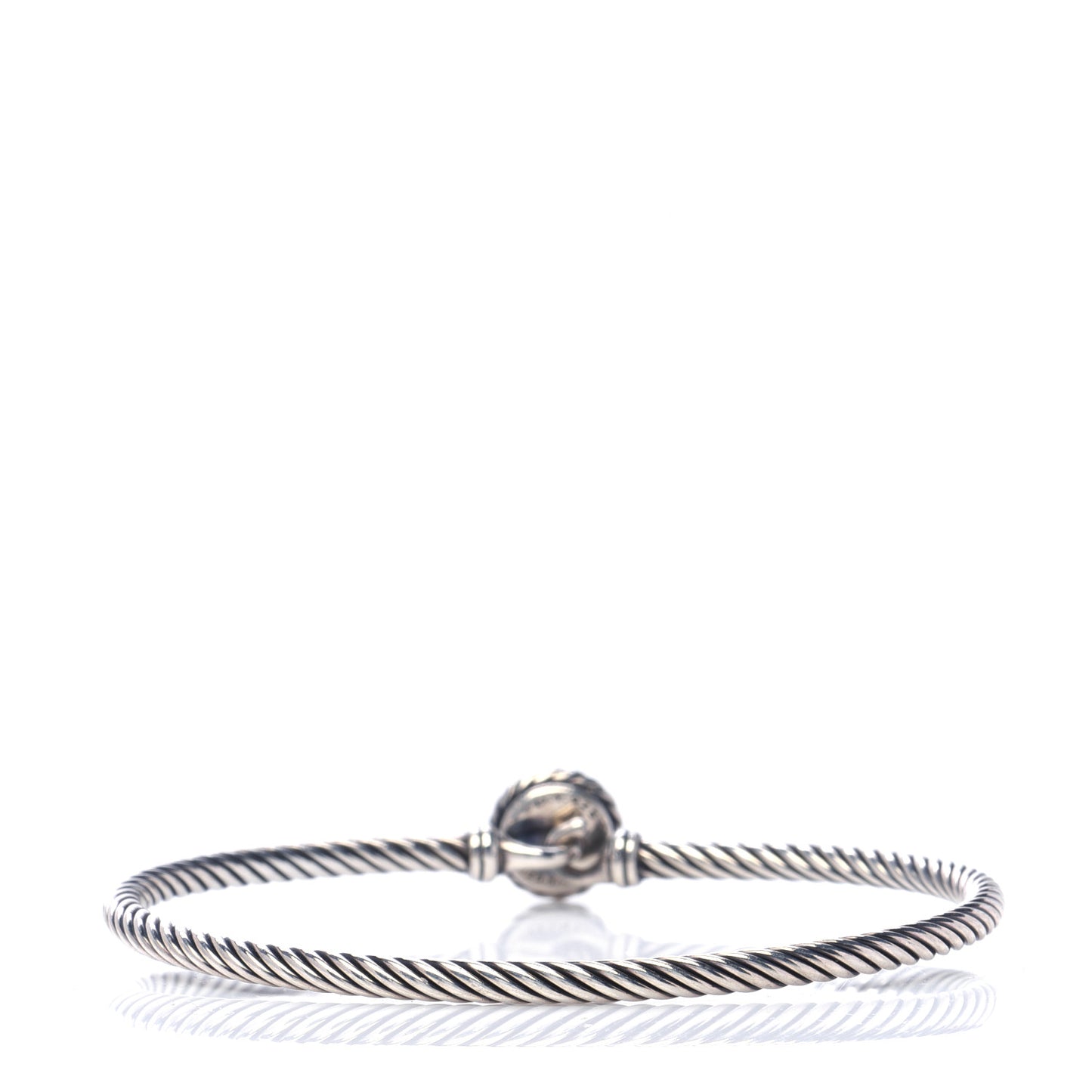 Sterling Silver 18K Yellow Gold 3mm Chatelaine Bracelet