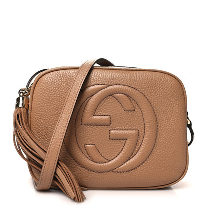 Gucci Pebbled Calfskin Small Soho Disco Bag Camelia 1 of 11