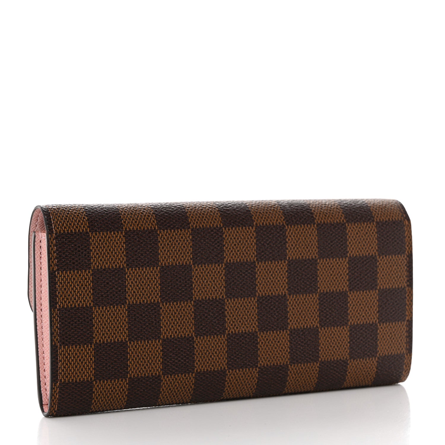 Louis Vuitton Damier Ebene Emilie Wallet Rose Ballerine 4 of 9