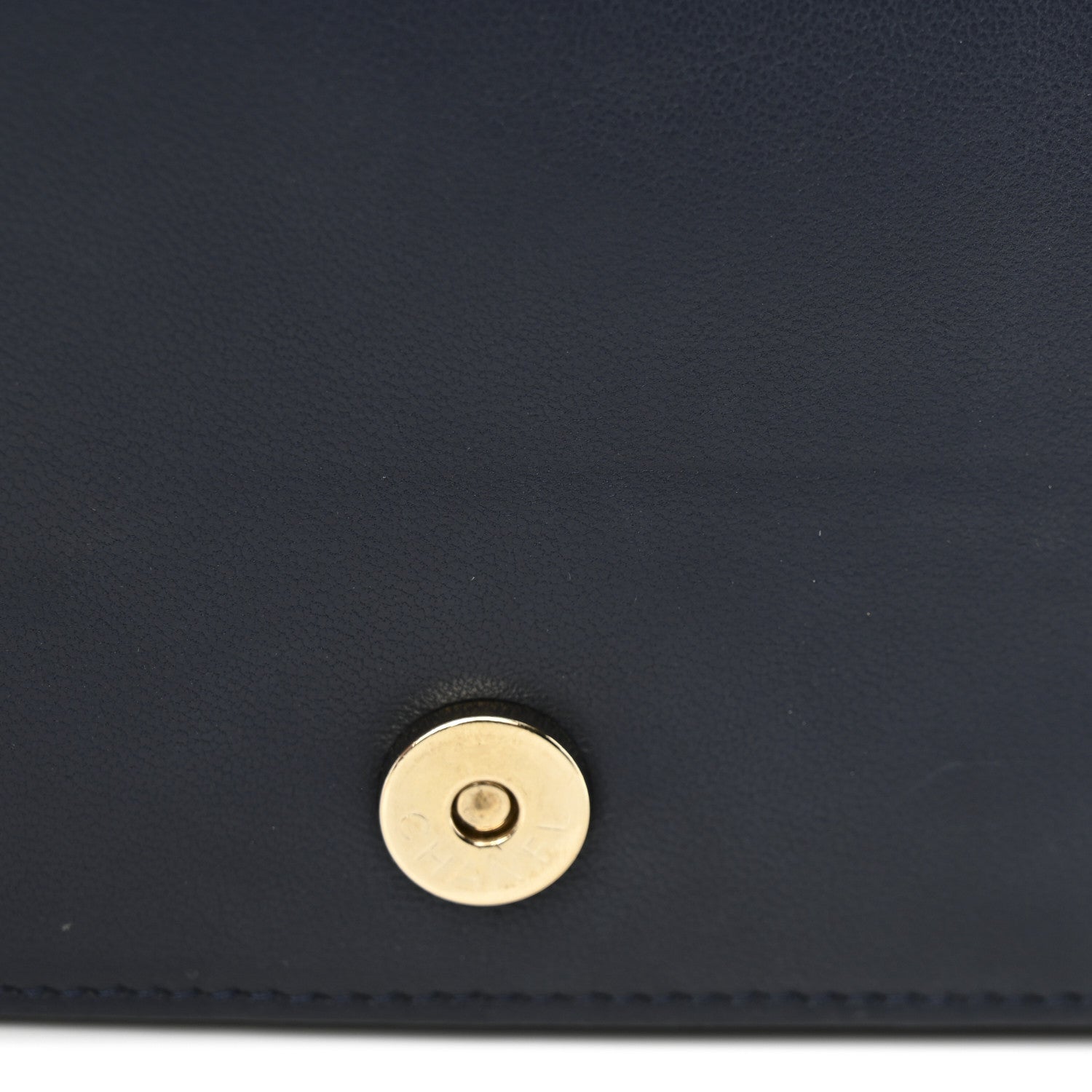 Chanel Braided Sheepskin Boy Wallet On Chain WOC Navy Black 14 of 16