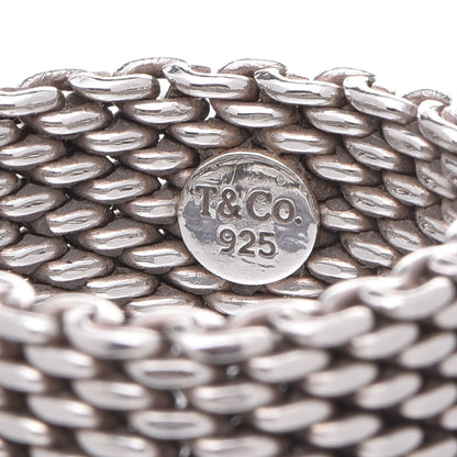 Tiffany Sterling Silver Somerset Mesh Ring 60 9 4 of 4
