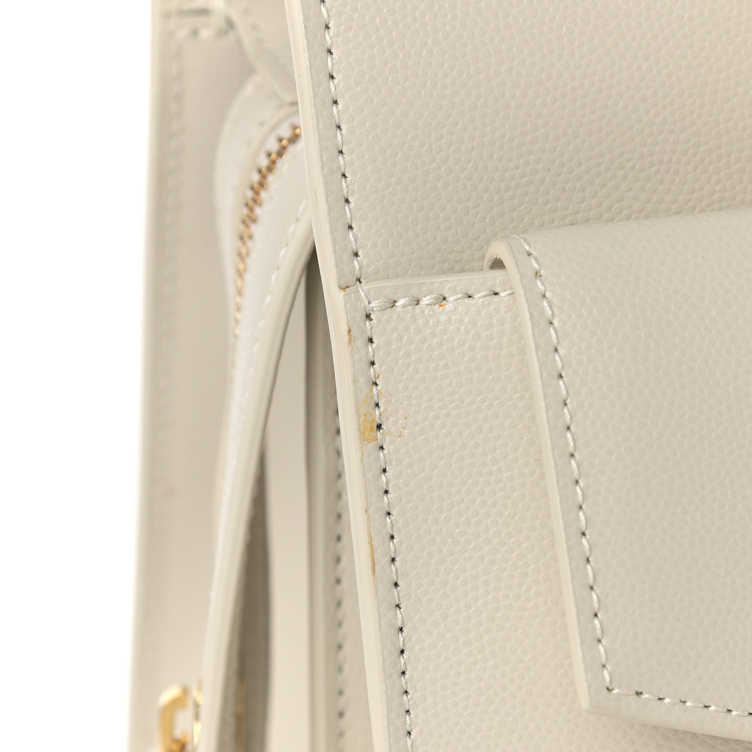 Saint Laurent Shiny Calfskin Medium Uptown Tote White 13 of 14