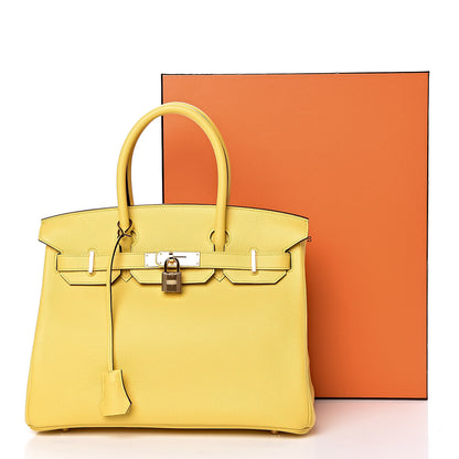Hermes Taurillon Novillo Birkin 30 Jaune De Naples 36 of 36