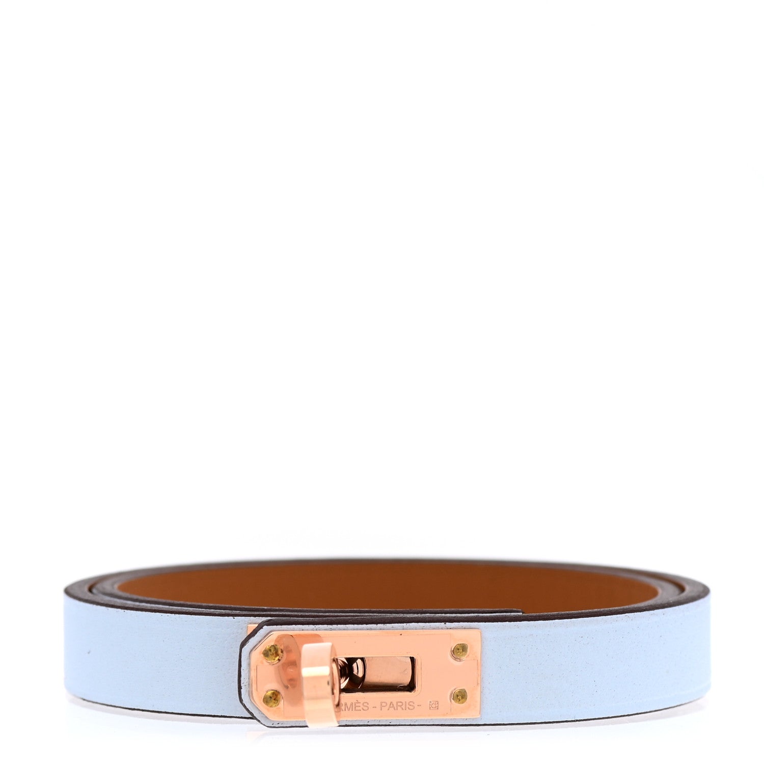 Hermes Swift Kelly Double Tour Bracelet T3 Bleu Brume 1 of 7