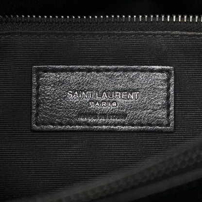Saint Laurent Calfskin Y Quilted Monogram Monochrome Medium Loulou Chain Satchel Black 6 of 15