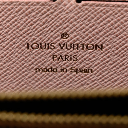Louis Vuitton Damier Ebene Clemence Wallet Rose Ballerine 6 of 7
