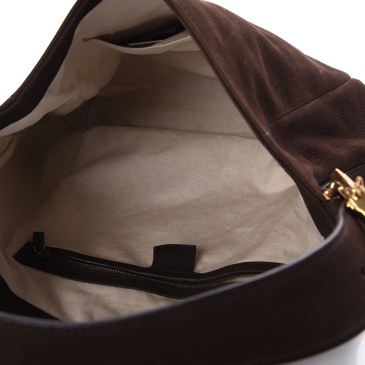 Gucci Nubuck Ribot Horse Heads Hobo Brown 5 of 8