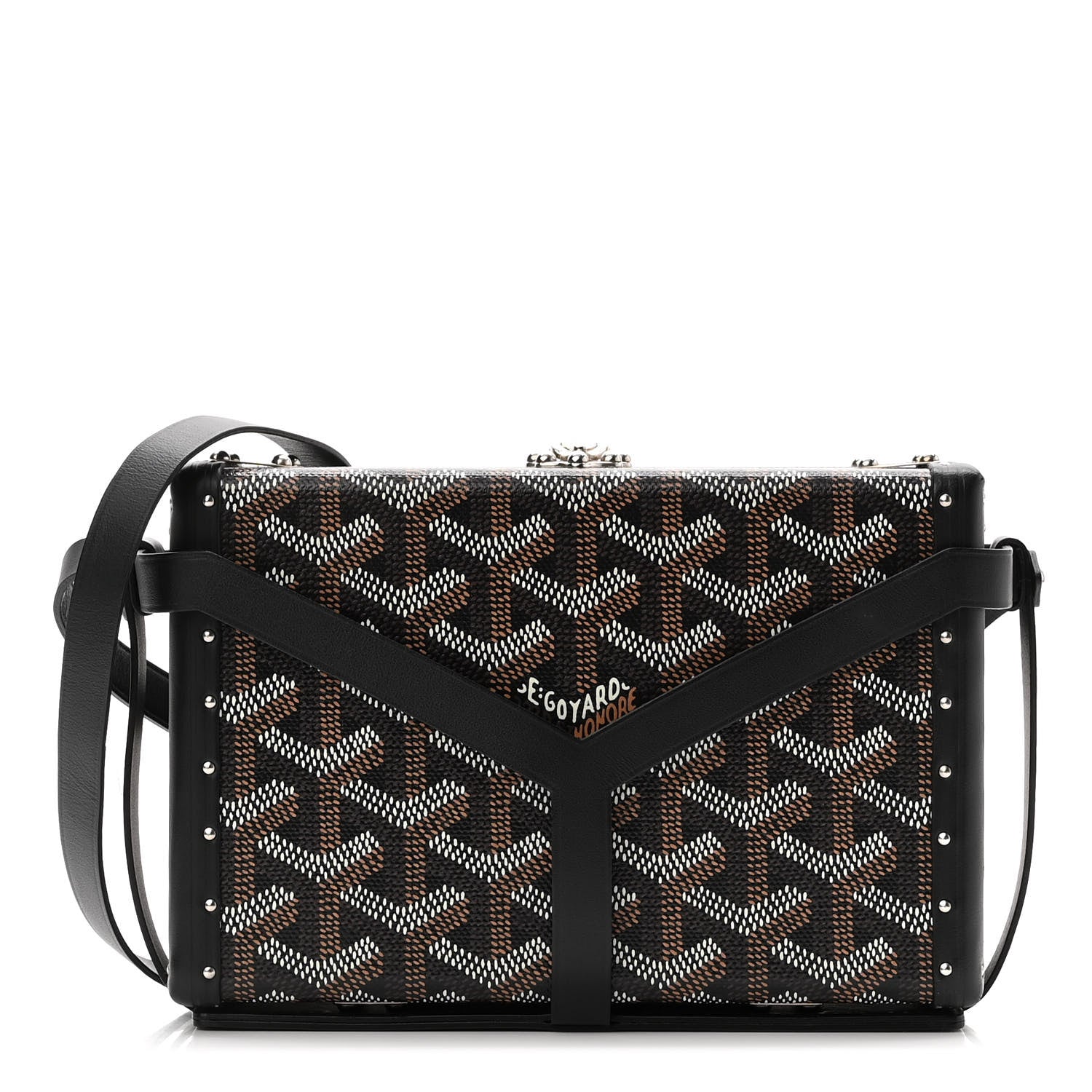 Goyard Goyardine Minaudiere Trunk Bag Black 1 of 10