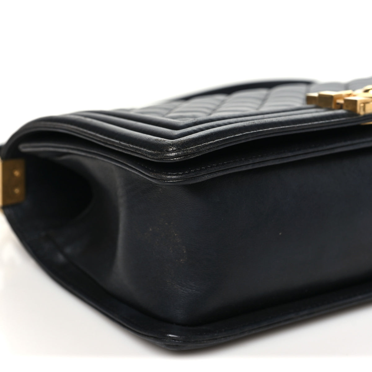 Chanel Lambskin Quilted Medium Boy Flap Black 9 of 10
