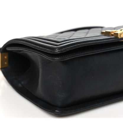 Chanel Lambskin Quilted Medium Boy Flap Black 9 of 10