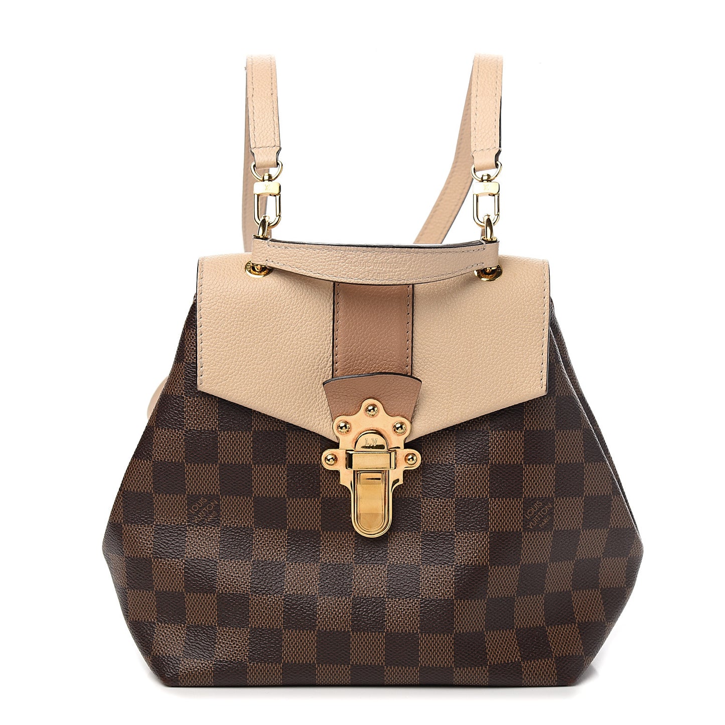 Damier Ebene Clapton Backpack Creme