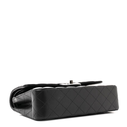 Chanel Lambskin Quilted Medium Double Flap So Black 4 of 13