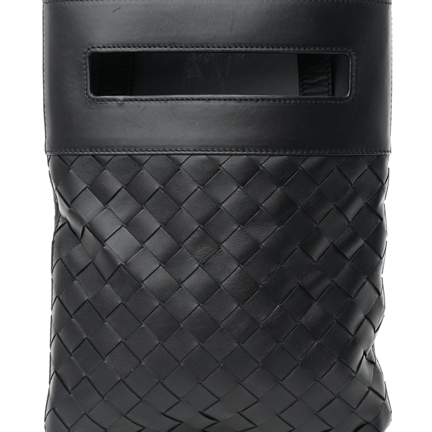 Nappa Intrecciato VN Crossbody Messenger Bag Black
