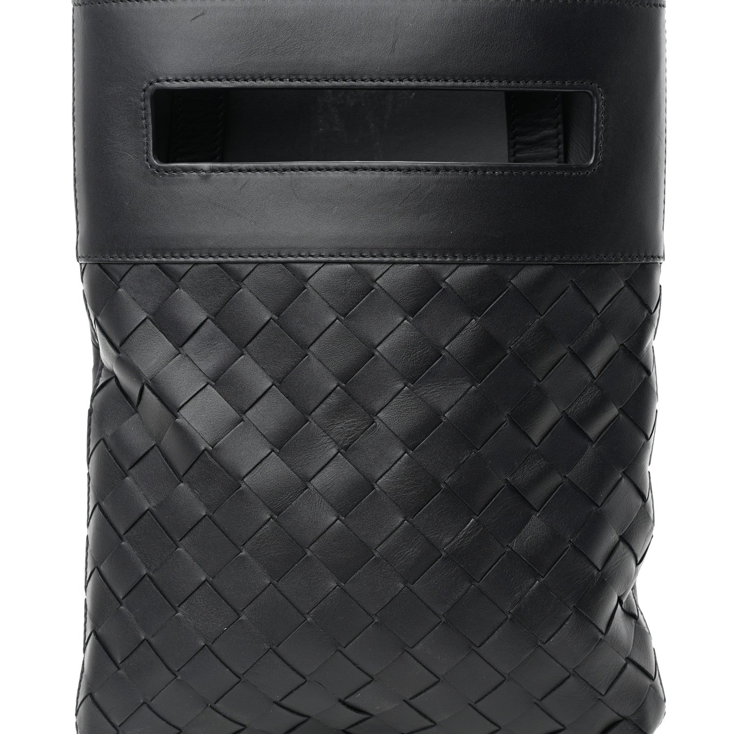 Bottega Veneta Nappa Intrecciato VN Crossbody Messenger Bag Black 7 of 12
