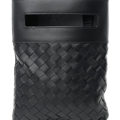 Bottega Veneta Nappa Intrecciato VN Crossbody Messenger Bag Black 7 of 12