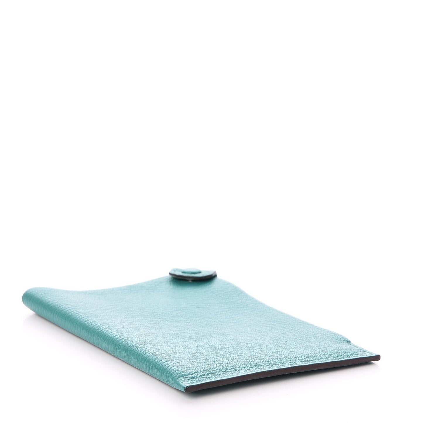 Chevre Mysore Tarmac PM Passport Holder Bleu Paon