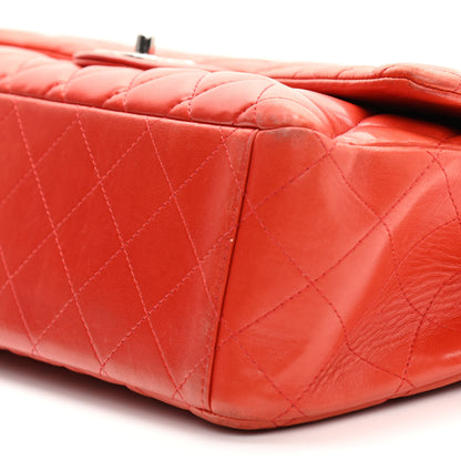 Chanel Lambskin Quilted Maxi Double Flap Red 11 of 18